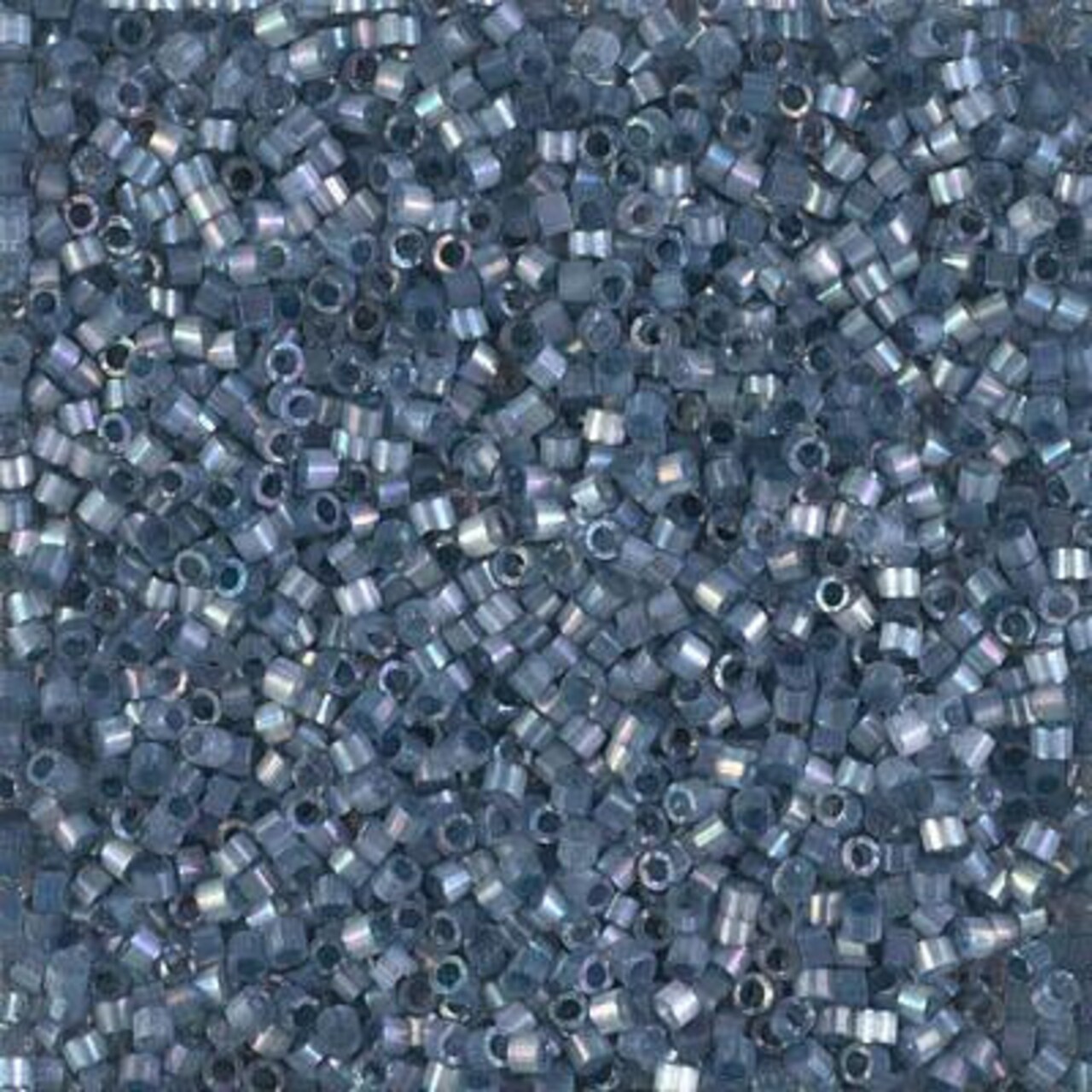 Miyuki Delica Bead 11/0, DB1882, Silk Inside Dyed Bayberry AB, 5 grams